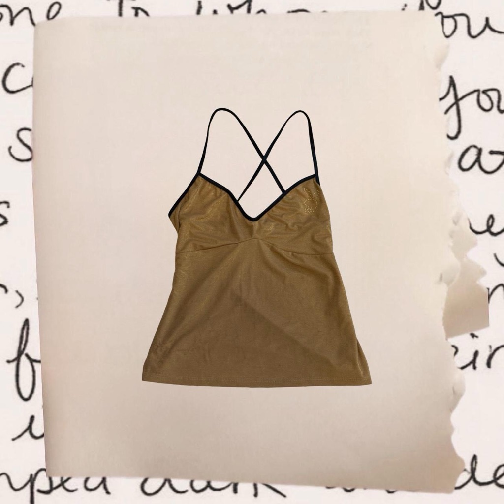 Vintage Playboy Gold Shimmer Camisole